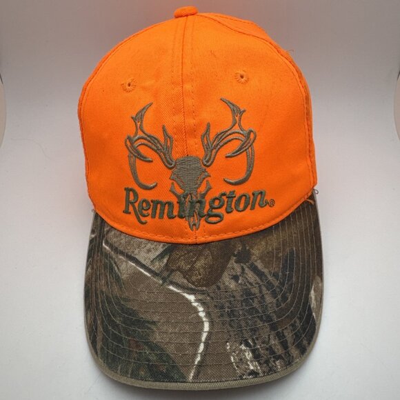 Remington Orange & Camouflage Adjustable Ball Cap Hat OSFM Q3 Technology GR40 - Picture 1 of 5